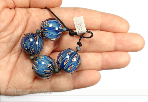Renee Wiggins Design Peacock Blue Bead Sets